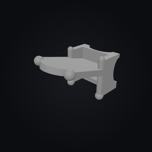 CableQuest Throne Phone Stand 3D model