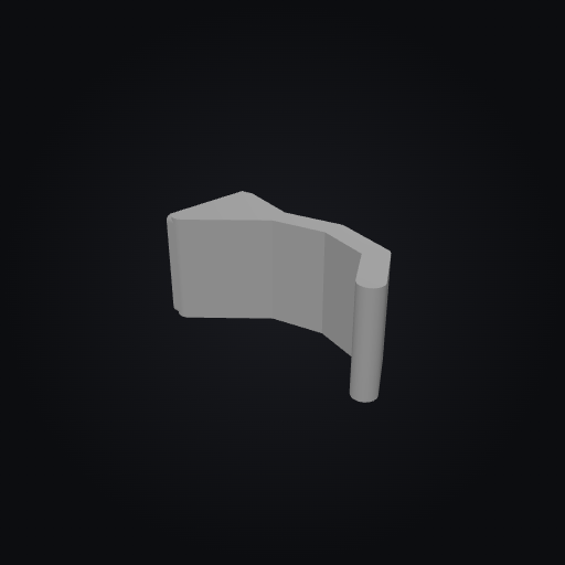 DeskGrid Headphone Hook 3D model