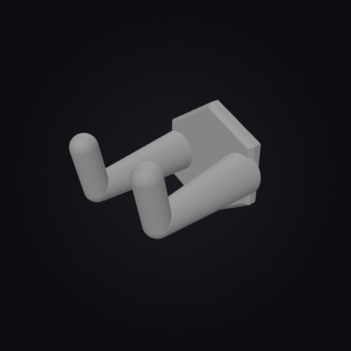 DeskGrid Glasses Rest 3D model