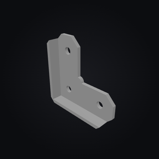 DeskGrid Corner Connector 3D model