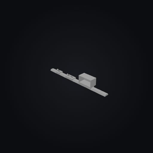 PetStation Wall Rail 600mm 3D model