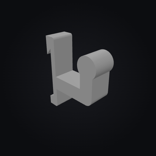 PetStation Leash Hook Single 3D model